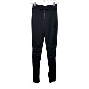 Adidas Pants Womens Small‎ Black Blue Version Tight Fit Leggings HK7242 Workout